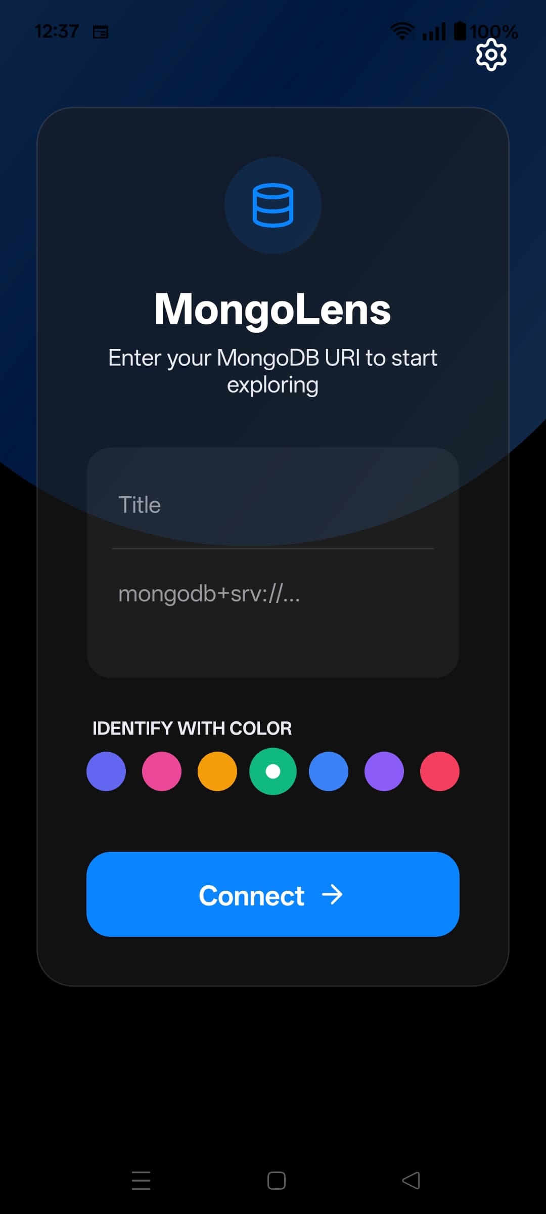 MongoLens App Screenshot